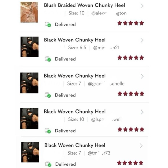 Blush Braided Woven Chunky Heel - Picture 6 of 8